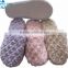 Customized cheap winter slipper socks with rubber sole