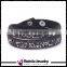 Artificial Leather Crystal Rhinestone Wrap Bracelets Bangles Hand Jewelry New 2016