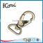 D shape custom metal key chain snap hook for bag