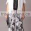 Pretty Steps 2016 Autumn Women Female Black Flower Print Chiffon Loose Casual Length Pants