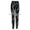 Women's Printed High Waist Fitness Yoga Stretch Spandex Sport Ninth Pants
