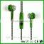 Real Bass stereo earphone crack earphone with mic