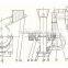 CE approved 55hp diesel hammer mill/cattle feed hammer crusher/hammer mill machine