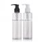 Best Selling 200ml Plastic Lotion Bottle Transparent with Black Pump, Plastic Bottle for Cosmetic Packaging Bottles