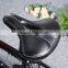 Slip-resistant Bicycle Saddle MTB Bicycle Parts Comfortable Soft Leather Cushion Mat Round Seat Design