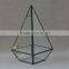 Indoor decor clear plant container hanging geometric glass terrarium