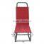Gold metal Hotel luggage Trolley for luggage remove
