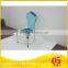 Blue fashion stainless steel dining chair for sale