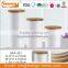 White Kitchen Metal Tea Coffee Sugar Canister Set
