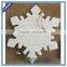 Ceramic white snowflake adornment christmas ornament