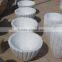 White FRP planter pot