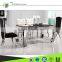 A8051 Stainless steel kitchen dining table chairs