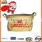 Christmas fashion tote bag made by jute fabric recycling