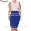 2017 Summer casual work style high waist sexy bag hip slim knee length pencil skirt for office women