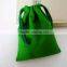 Custom Velvet Bag Green Drawstring Pouch Bag