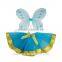 Wholesale New Style Girls Butterfly Fairy Wings with glitter Tutu Sets