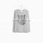 tiger printed grey womens sweatshirts without hood wholesale