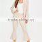MGOO Custom Made Slim Fitting Blazers For Women One Buttons Pink Crepe Curve Lapel Flare Long Sleeves
