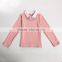 S32508W Baby Girls sweaters 2017 new brand children's clothing woolen Lapel Girls Sweater
