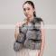 Myfur Winter Warm Real Short Fox Fur Vest Women Style