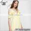 2017 Plain-coloured cut out shoulder sexy V-neck women Ruffled jumpsuit