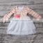2016 Yawoo latest designs girls chicken patterns mesh smocked dress unique baby dresses