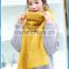 In stock fashion women's knitting pattern acrylic scarf