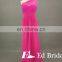 Real Sample One Shoulder Lace Top Maxi Chiffon Bridesmaid Dress For Fat