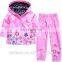 New Multiple Colors Bomber Raincoat Kids Custom Rain Coat Flower Wholesale Nylon Jacket With Blazer Pants