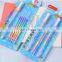 Rainbow gel pen Multi color 0.8mm roller pens Fluorescence highlighter for black paper Stationery School supplies