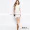 Elegant Ladies Knit Double Layer Sweater Suit with Fringe