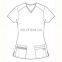 Made in China 100%Cotton Nurse Scrub Uniform Material