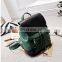 2017 new fashion hot selling PU leather mini daypack solid color pop girl soft backpack