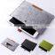 13 Inch Business Style Felt Laptop Sleeve With Carry Handle Light Gray Color
