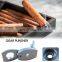 HQ Titanium  foldable  metal cigar punch with stainless steel blade