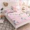 2020 New Design Custom Factory Price Reactive Carton Printing Floral Disposable 100%Cotton Fitted Bed Sheet Set
