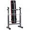 Hot sale flat weight bench adjustable foldable bench press weight lifting barbell plate rack