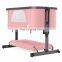 Baby adjustable and portable indoor swing crib bed baby bedside bed