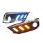 Hot sale 3 color car LED flowing lamp  DRL Daytime Running Light with turn signal Daylight for honda civic 2020
