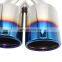 7021 Blue Burn Double Wall Flexible Exhaust Pipe Stainless Steel Exhaust Tip