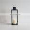 Led Lamps And Lanterns Home Decoration Led Clear Glass Lantern Metal Lantern Candle Holder For Home