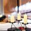 Set of 3 Black Lantern Candle Holders Candlestick Holders for Home Decor Wedding Decoration Metal Pillar Candle Stand