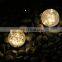 Solar LED Ground Plug Light Glass Ball Garden Courtyard LED Waterproof Decorative Light