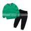 High quality crewneck 2pcs kids hoody hot sale baby clothing set boy newborn