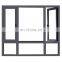 Aluminium door and windows black color finish aluminium casement window for home design