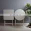 Outdoor Table Cafe Garden Terrace Square Picnic Furniture Modern White Metal Plastic Chair And Dining Set Folding Outdoor Tables