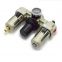 AC2010-02  FR.L two points Air Source Treatment units Pneumatic Filter Regulator Lubricator with Compressor Gauge
