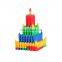 Hot Sell Bullet DIY Children Plastic Interlocking Building Block Toy for Kids