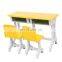 2019 cheap plastic student kids study table and chairs set for children