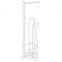 Standing Simple Bathroom Toilet Tissue Paper Roll Storage Holder with Chrome Finish